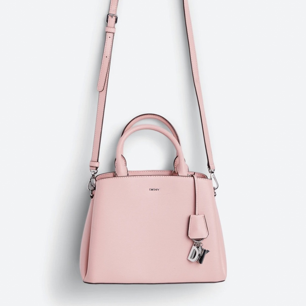 DKNY Paige Medium Satchel with gold hardware